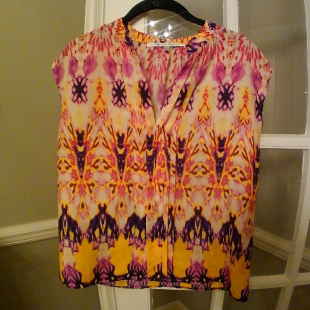Collective Concepts Sleeveless Blouse Size Small